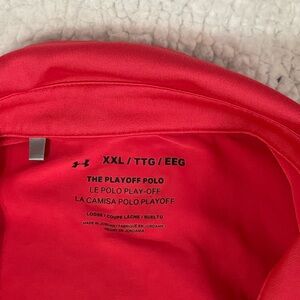 Under Armour Red XXL Polo Shirt